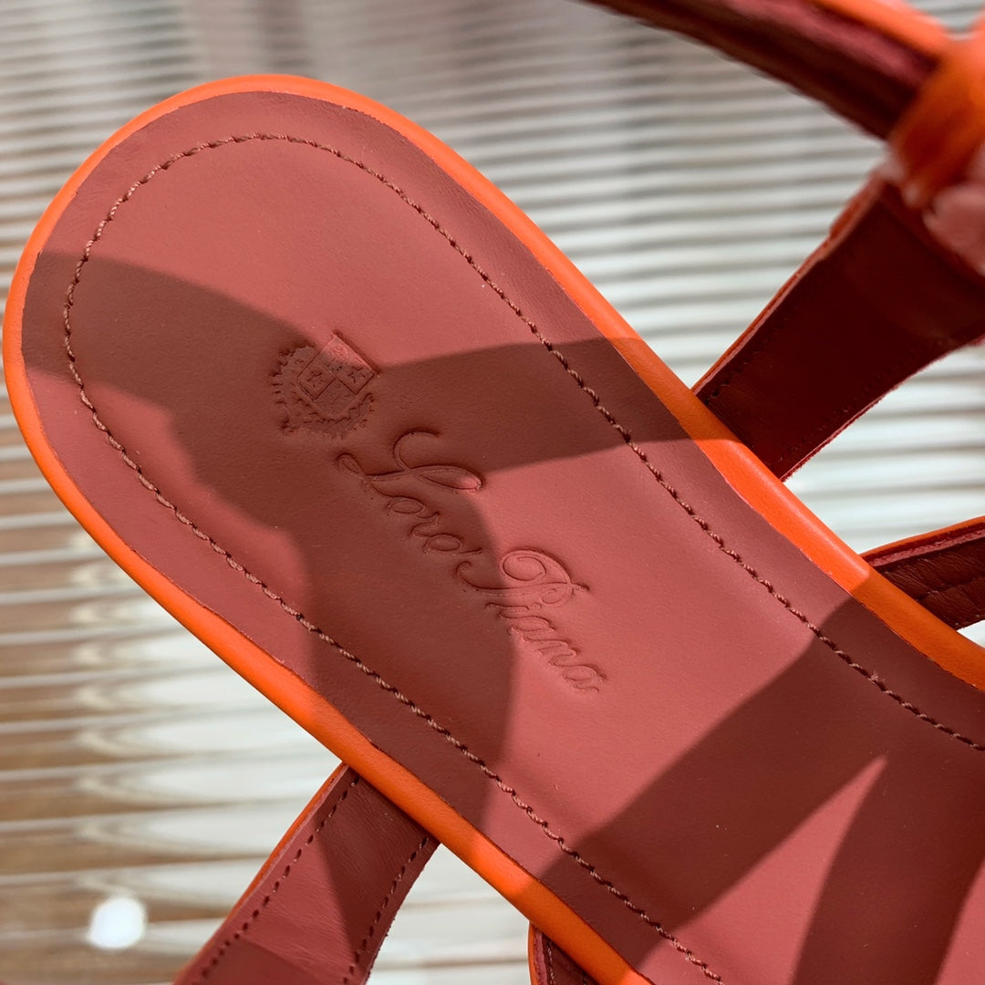LP SPRIGHTLY CHARMS SANDAL BURNT ORANGE CALFSKIN