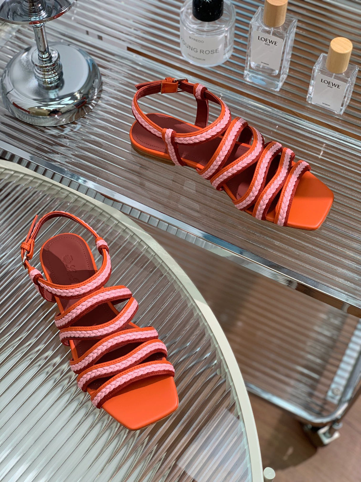 LP SPRIGHTLY CHARMS SANDAL BURNT ORANGE CALFSKIN