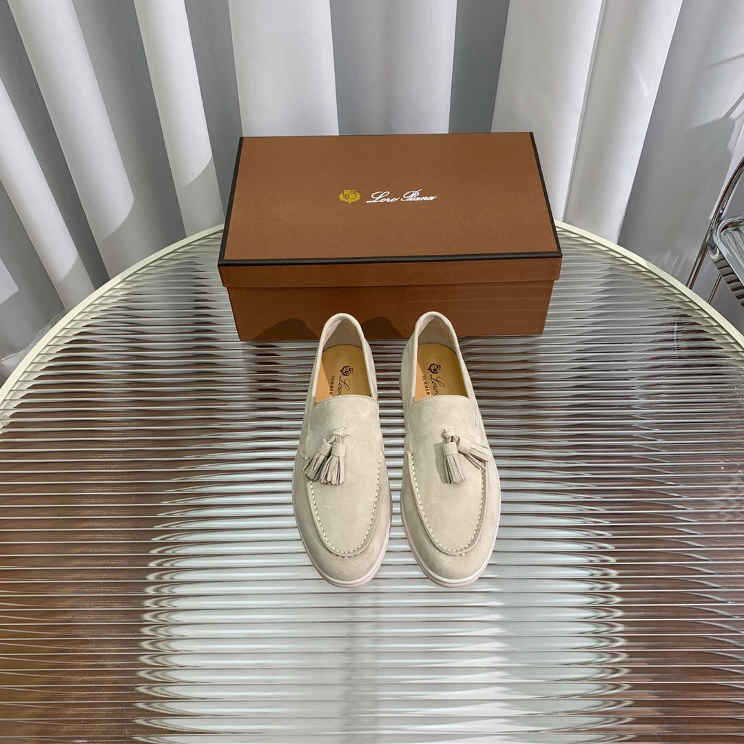 LP SUMMER WALK TASSELS LOAFERS BEIGE SUEDE
