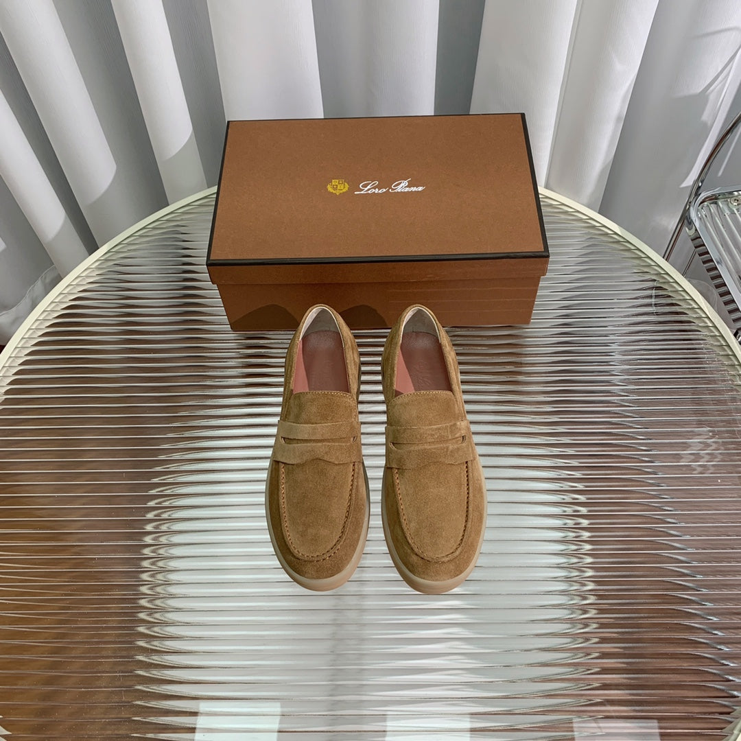 LP RETRO SUMMER WALK LOAFERS CAMEL SUEDE