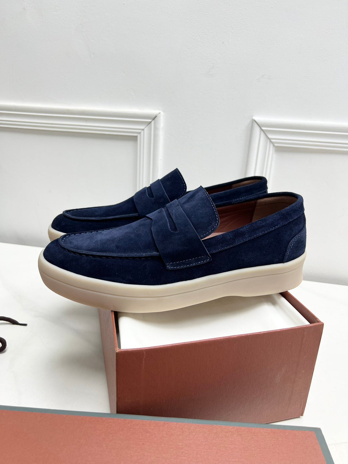 LP RETRO SUMMER WALK LOAFERS DENIM SUEDE