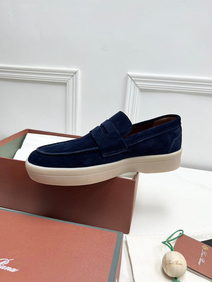 LP RETRO SUMMER WALK LOAFERS DENIM SUEDE