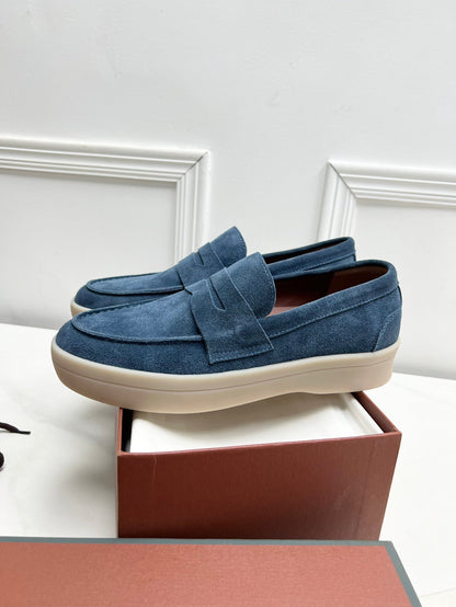 LP RETRO SUMMER WALK LOAFERS AEGEAN SUEDE