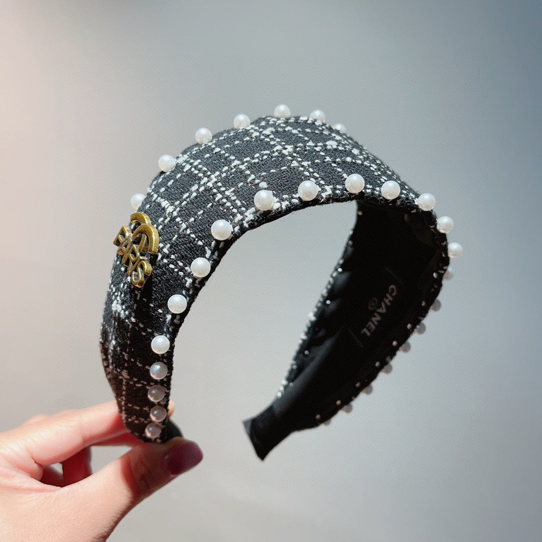 BLACK TWEED HAIRBAND 875865