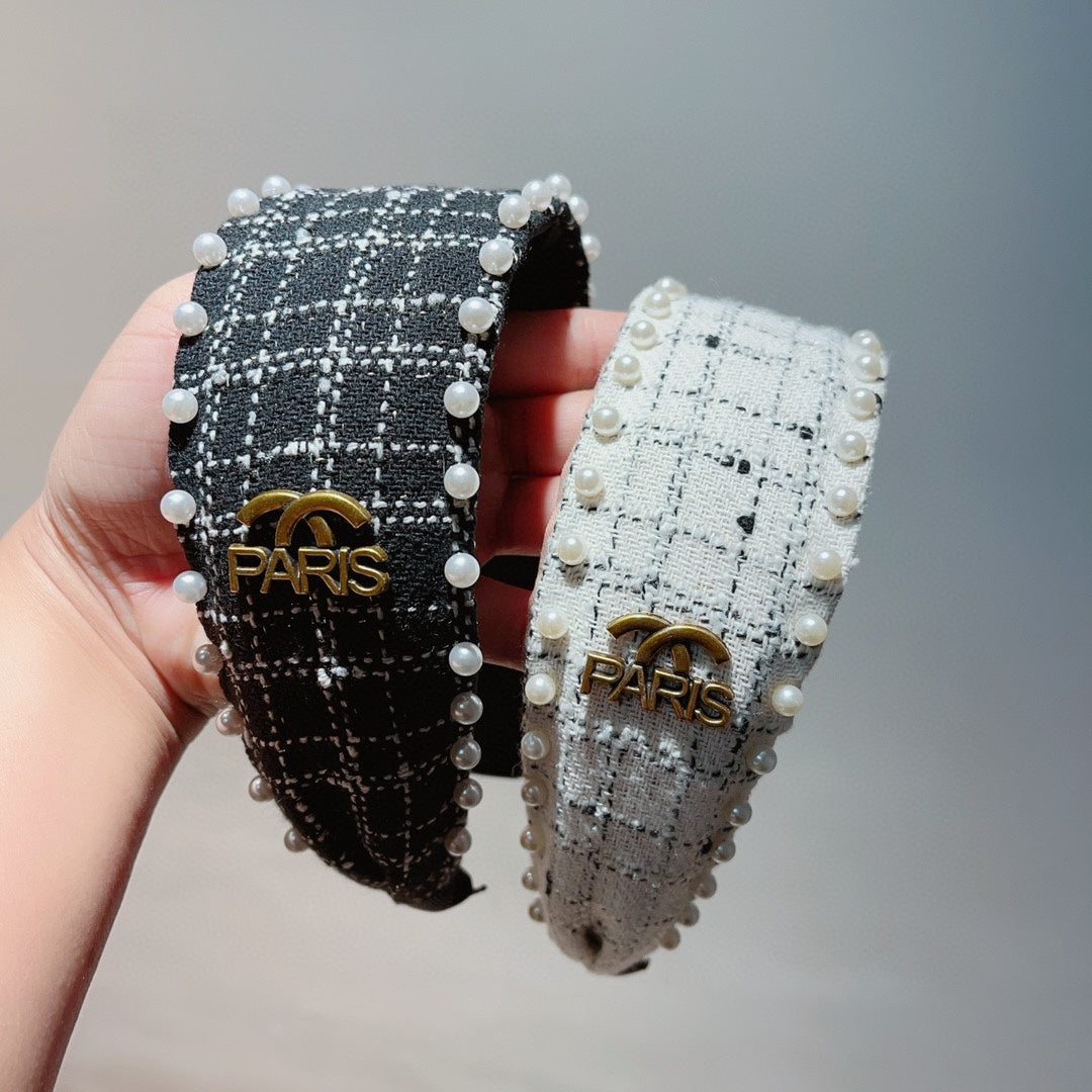 BLACK TWEED HAIRBAND 875865