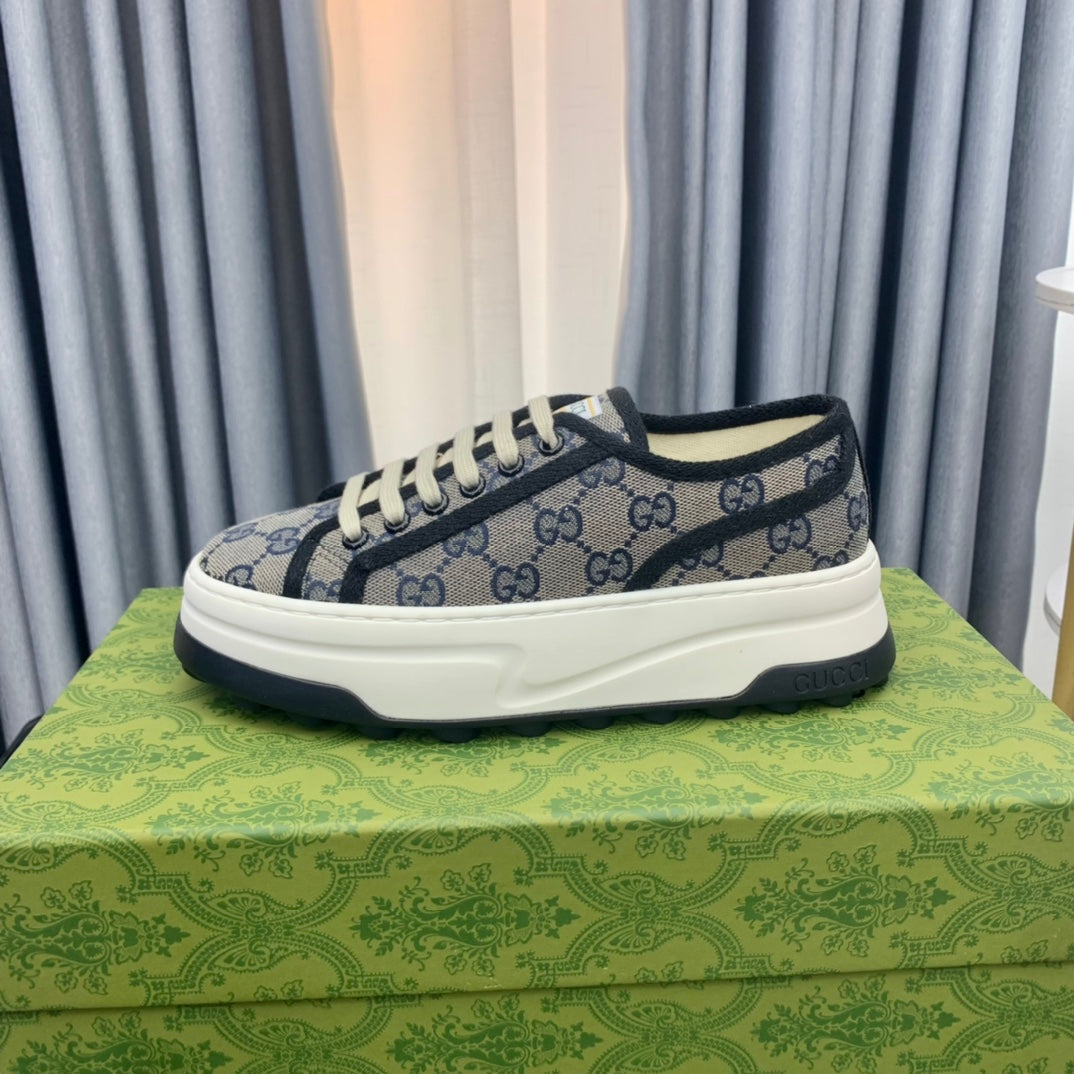 GG SNEAKER FLATFORM LEAD CANVAS
