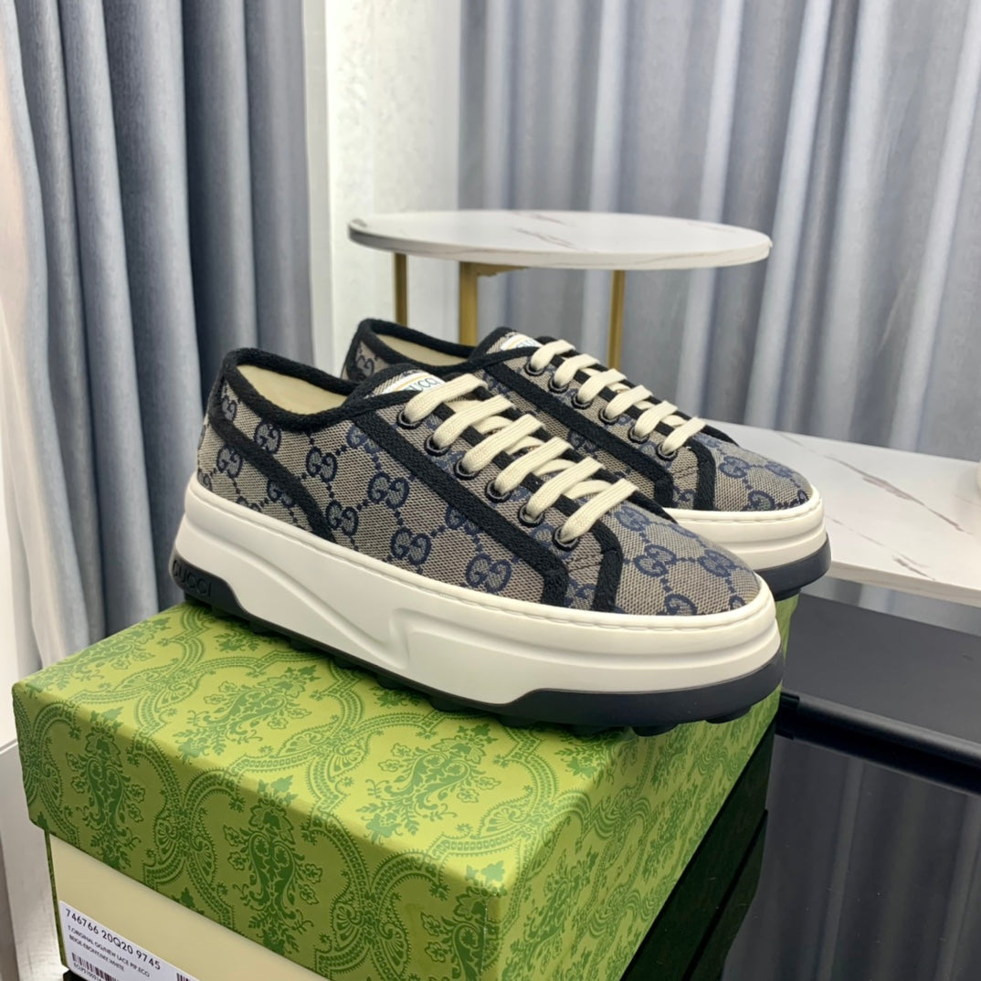 GG SNEAKER FLATFORM LEAD CANVAS