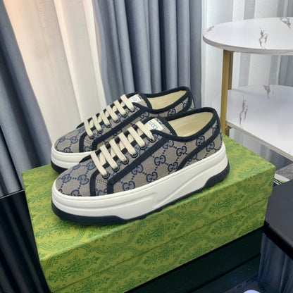 GG SNEAKER FLATFORM LEAD CANVAS