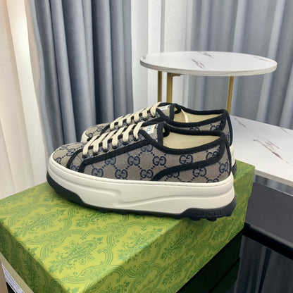 GG SNEAKER FLATFORM LEAD CANVAS
