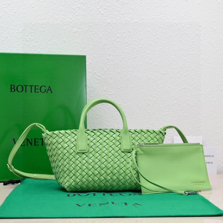 Mini Cabat 20cm Green Lambskin Ghw