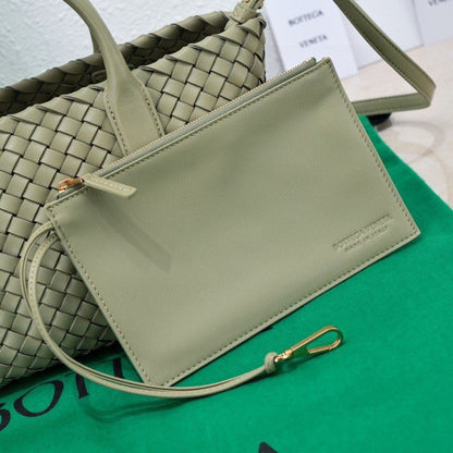 Mini Cabat 20cm Light Green Lambskin Ghw