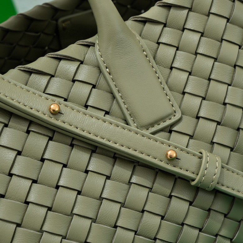 Mini Cabat 20cm Light Green Lambskin Ghw