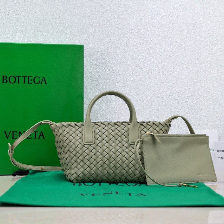 Mini Cabat 20cm Light Green Lambskin Ghw