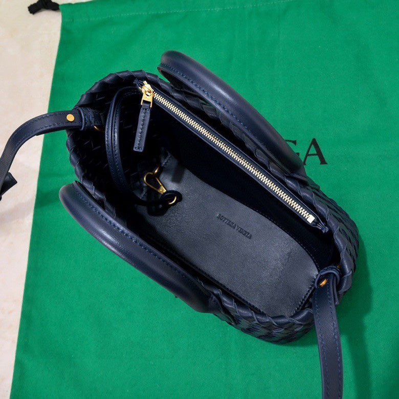 Mini Cabat 20cm Blue Lambskin Ghw