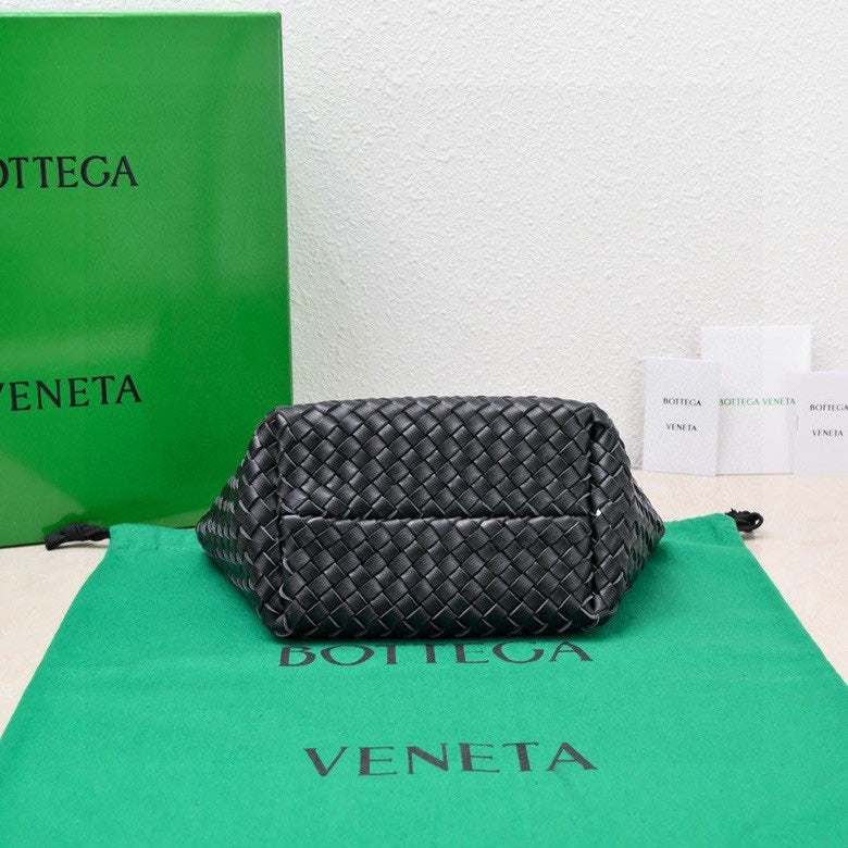 Mini Cabat 20cm Black Lambskin Ghw