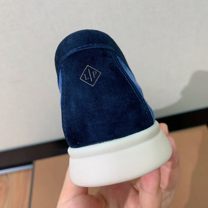 LP CHARMS WALK BABOUCHE LOAFERS COBALT SUEDE