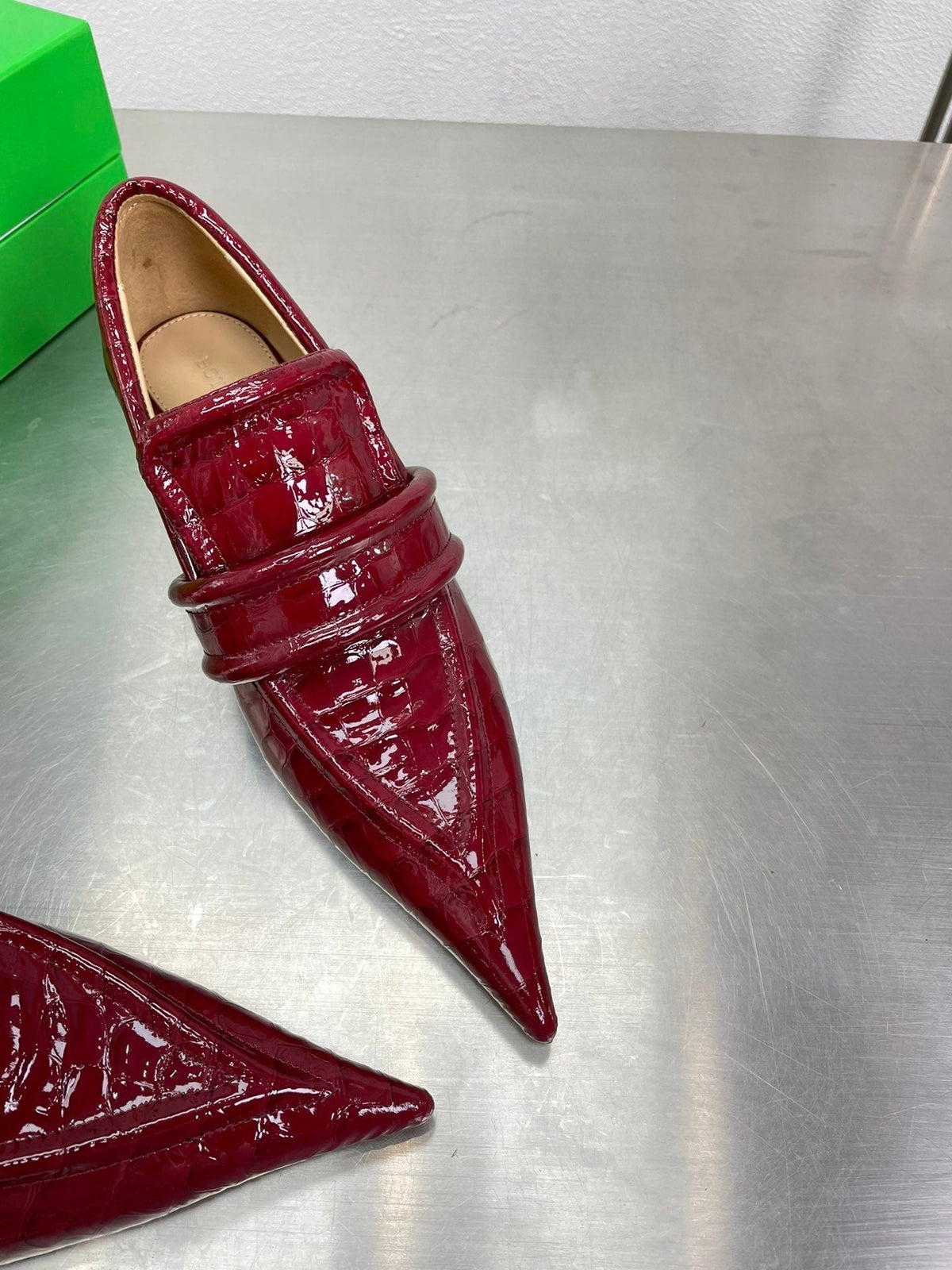 HIGH PUMP 35 MM IN SCARLET RED PATENT CALFSKIN