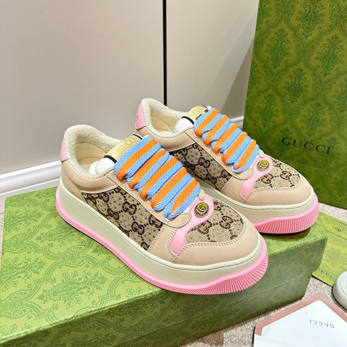 GG Screener Sneaker Pink Fuscia