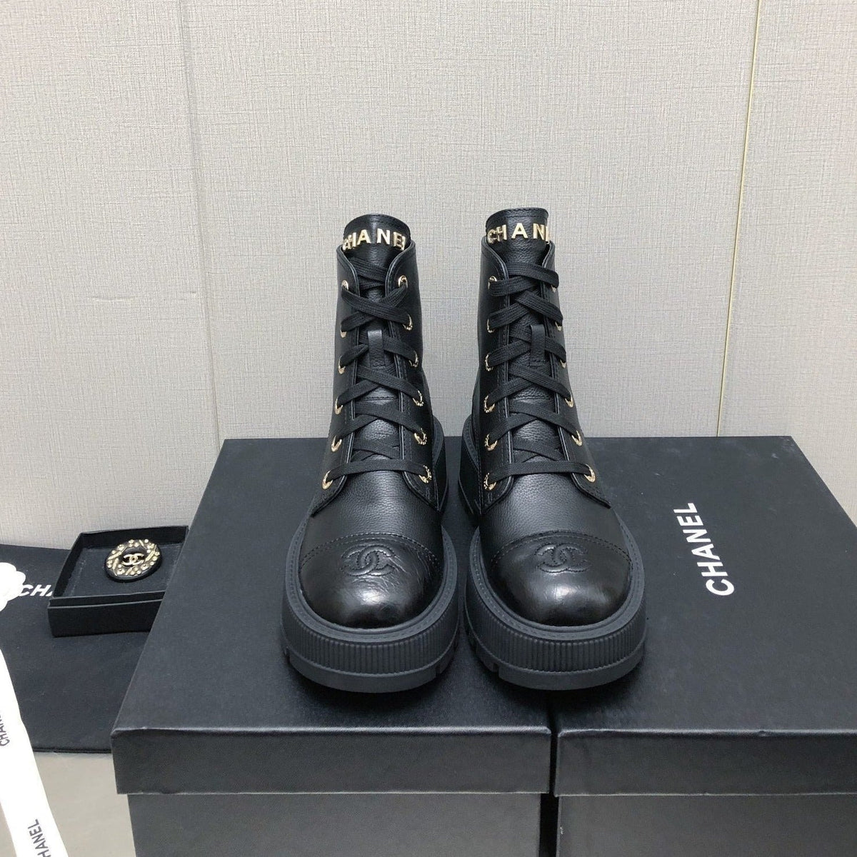 MARTIN SHORT BOOTS BLACK LAMBSKIN