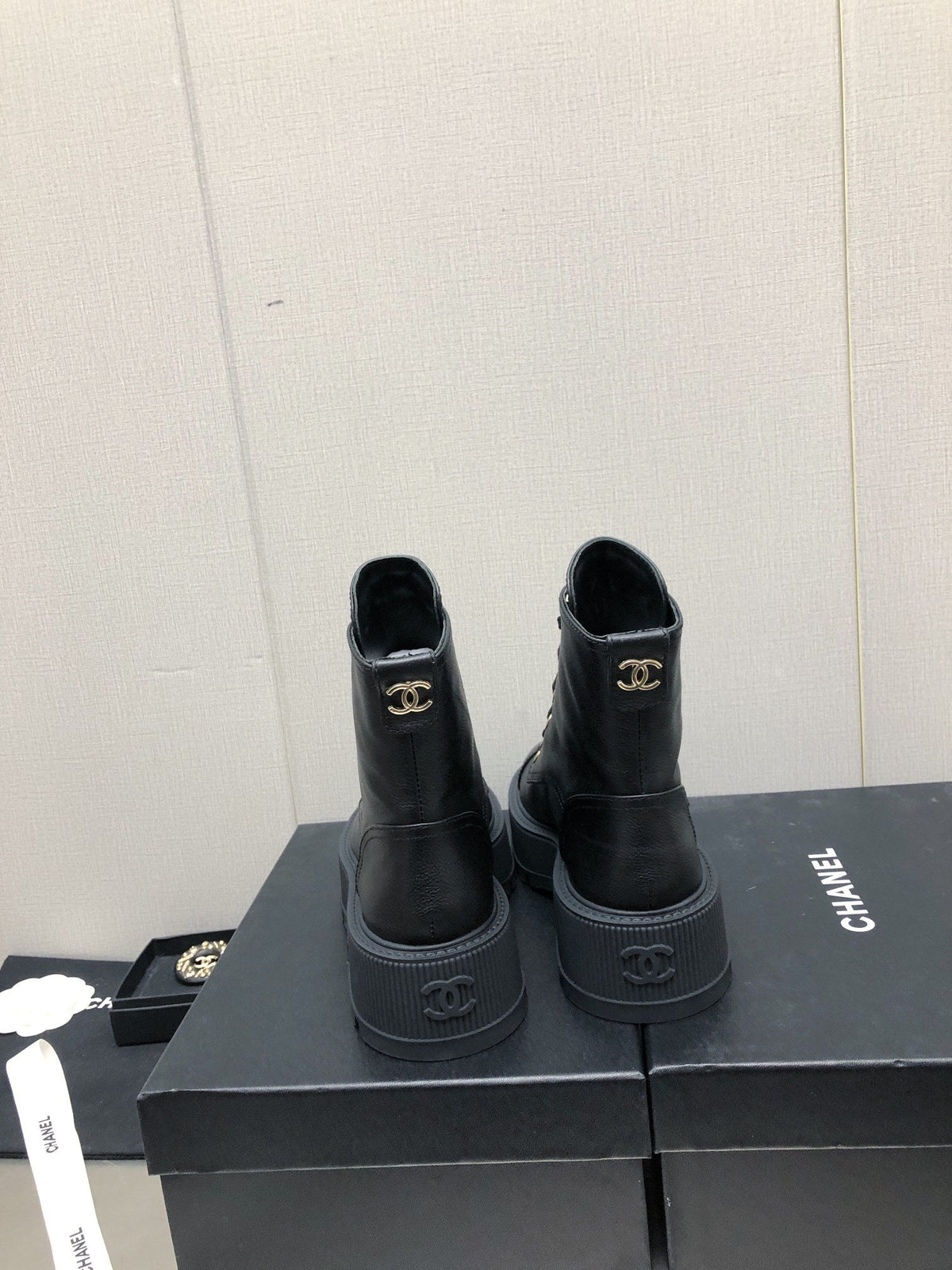 MARTIN SHORT BOOTS BLACK LAMBSKIN