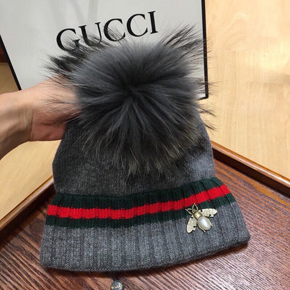 SET SCARF AND HAT IN SHARK GRAY WOOL AND CASHMERE 945024