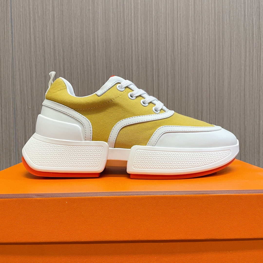 GIGA SNEAKER YELLOW MIX WHITE CALFSKIN