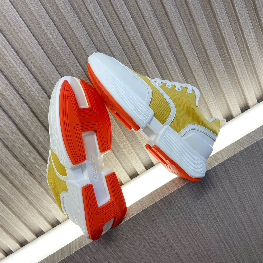 GIGA SNEAKER YELLOW MIX WHITE CALFSKIN