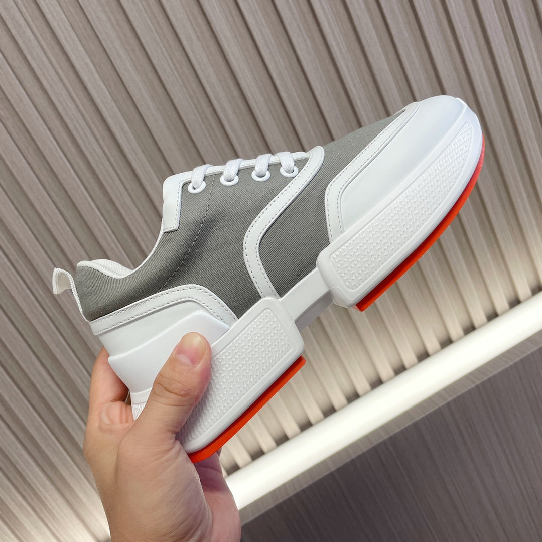GIGA SNEAKER GRAY MIX WHITE CALFSKIN