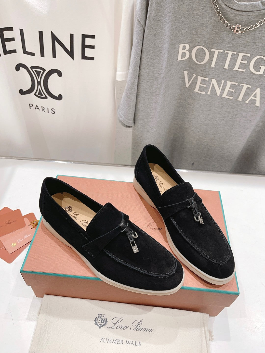 LP SUMMER CHARMS WALK LOAFERS BLACK SUEDE
