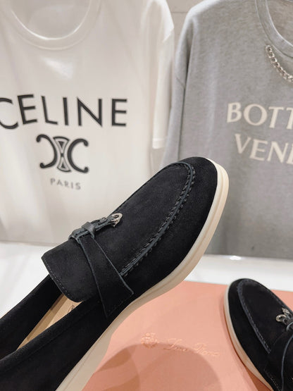 LP SUMMER CHARMS WALK LOAFERS BLACK SUEDE