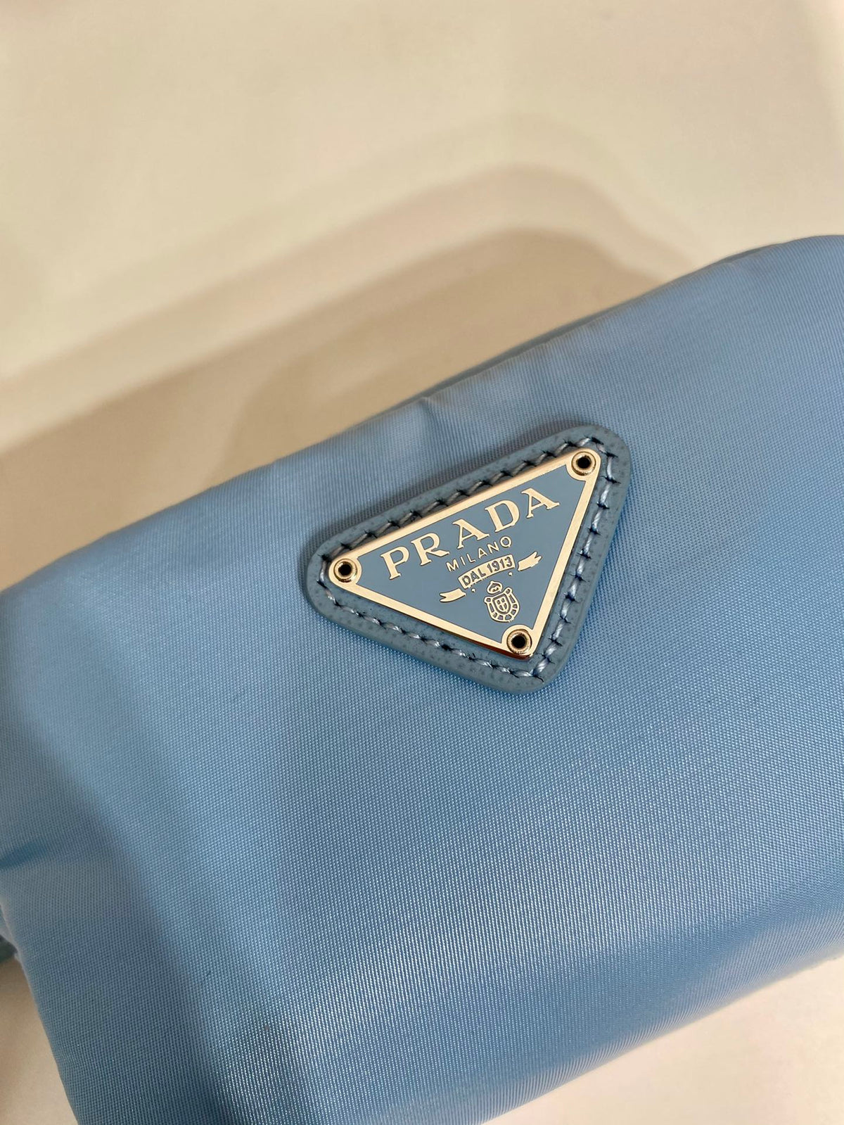 PRA CLUTCH 12 IN CERULEAN BLUE RE-NYLON