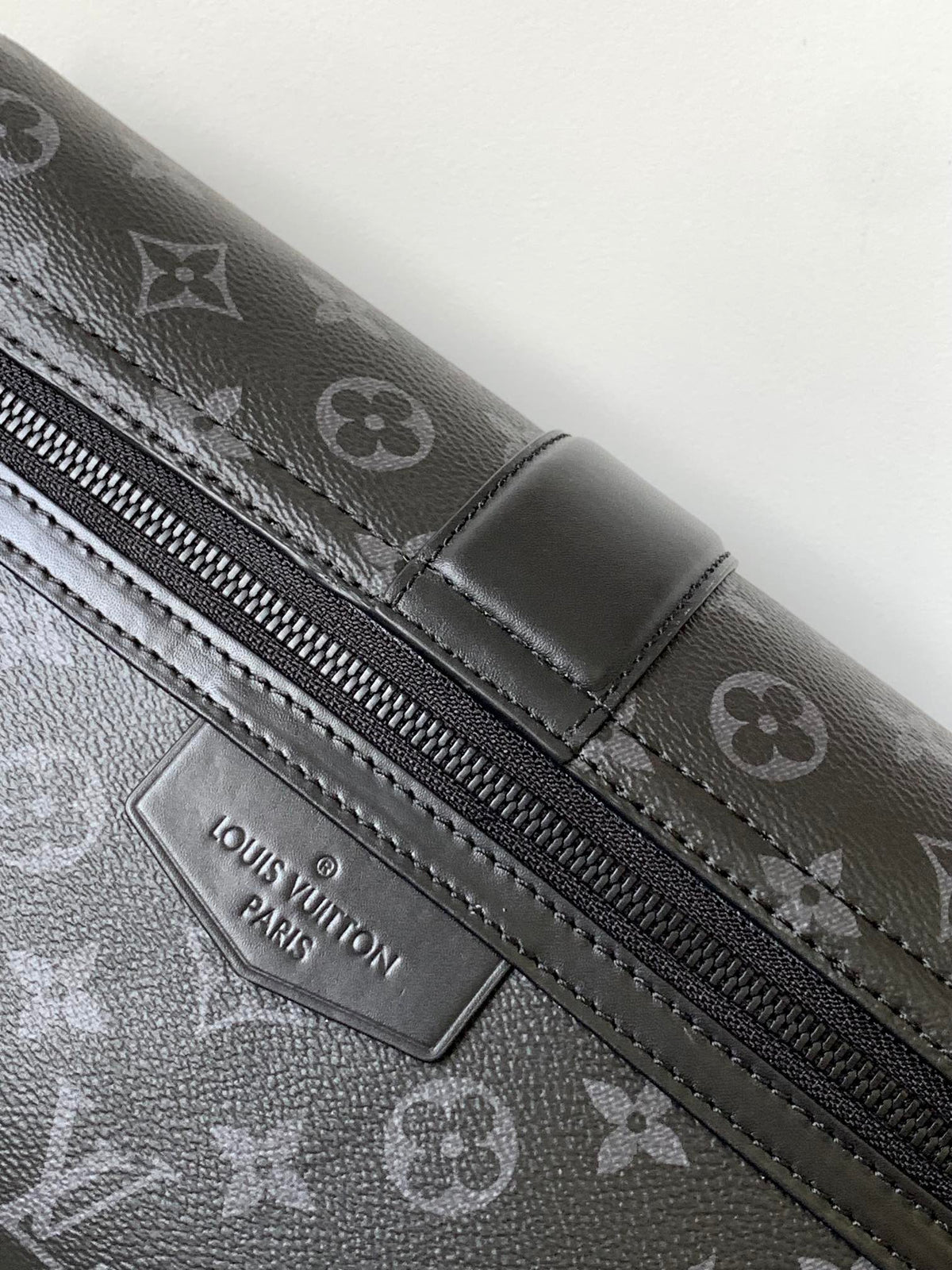 S-CAPE MESSENGER BAG 28 IN BLACK MONOGRAM ECLIPSE CANVAS