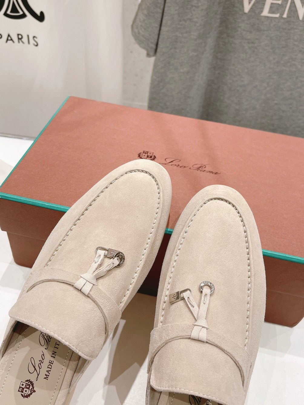 LP CHARMS WALK BABOUCHE LOAFERS BEIGE SUEDE