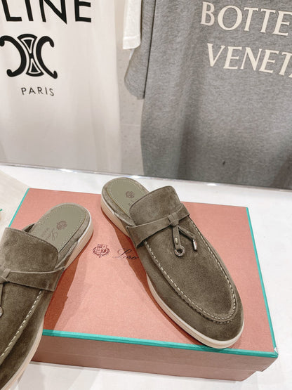 LP CHARMS WALK BABOUCHE LOAFERS CEDAR SUEDE