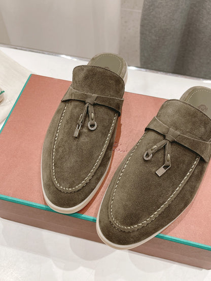LP CHARMS WALK BABOUCHE LOAFERS CEDAR SUEDE