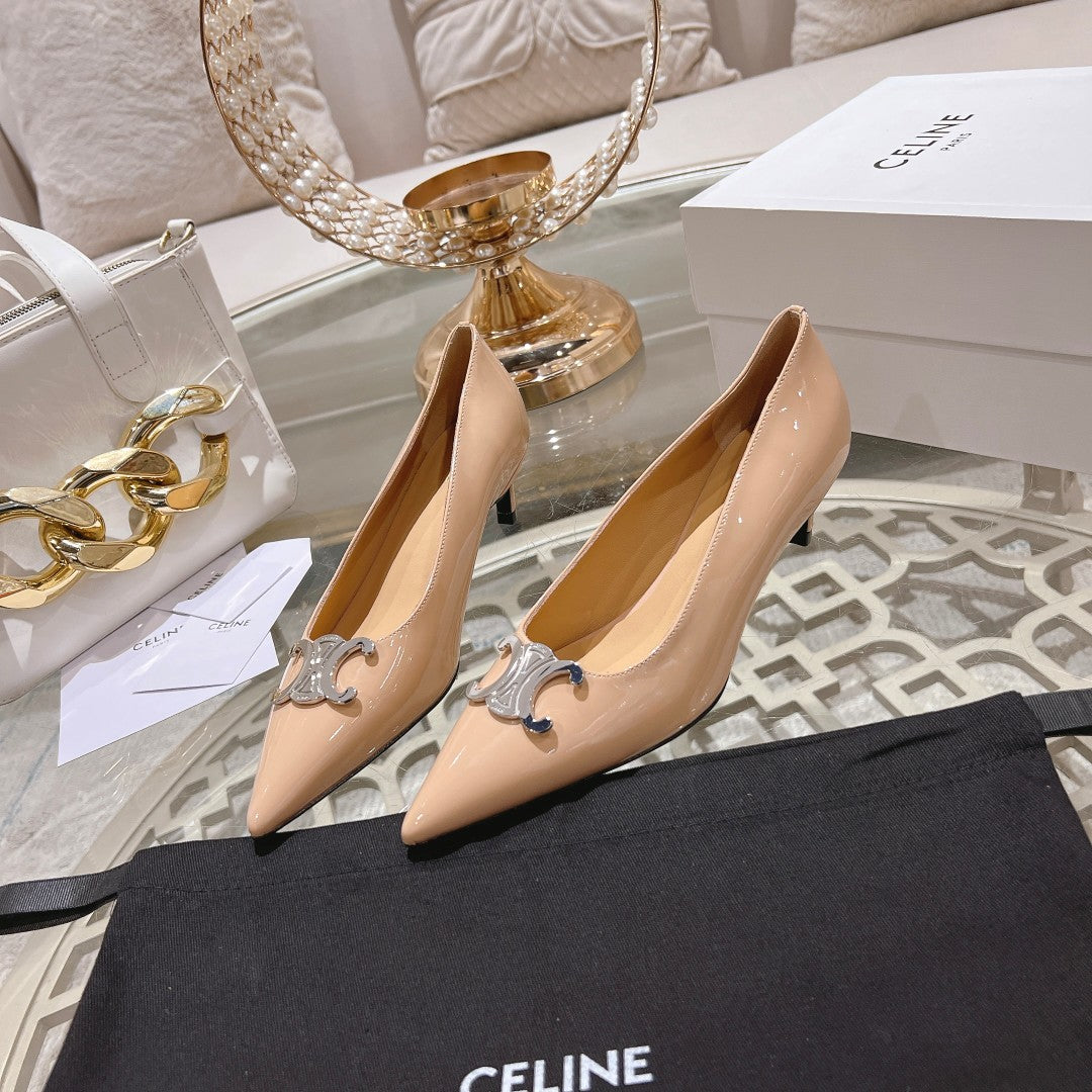 HIGH-HEELS 5 CM IN SEPIA TAN CALFSKIN