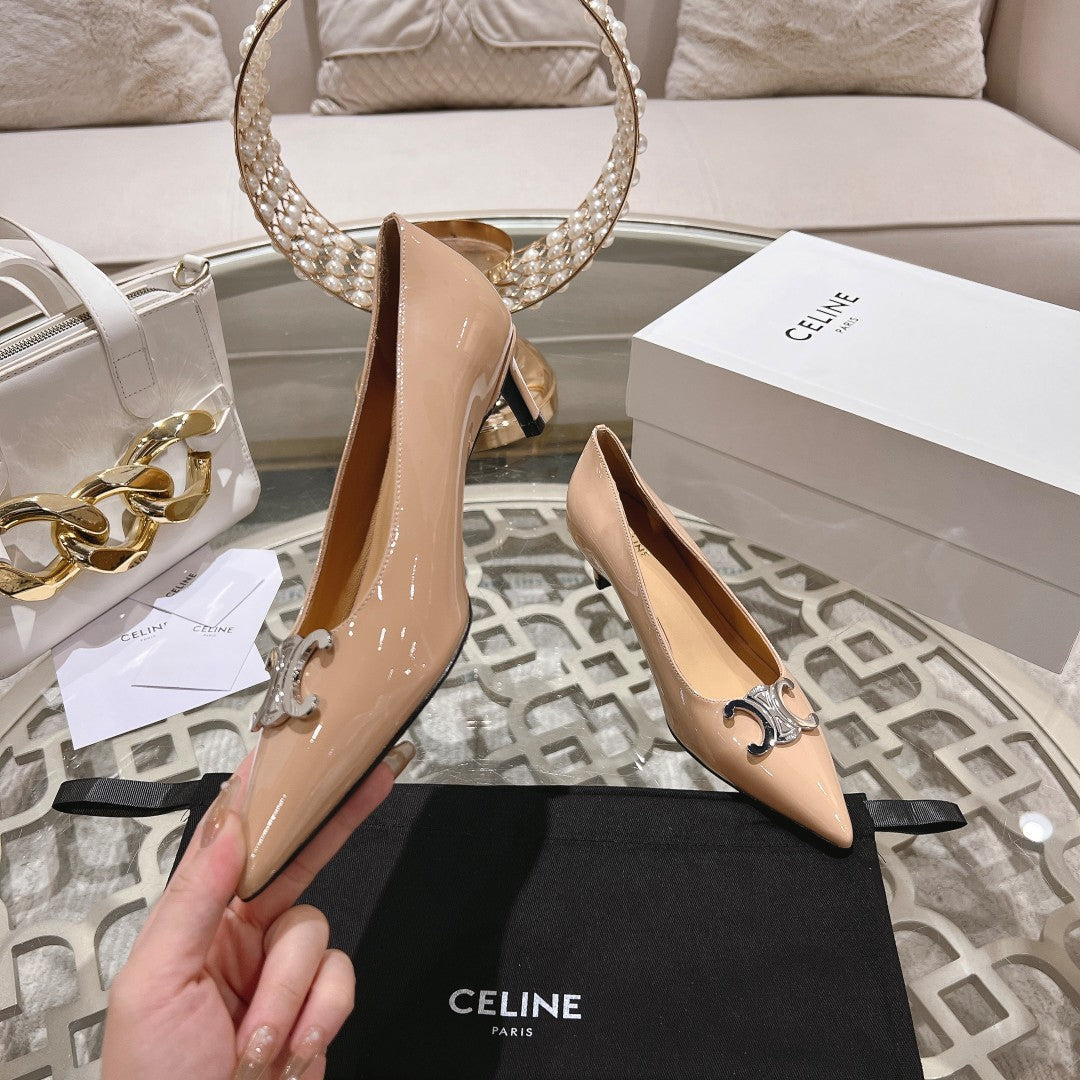 HIGH-HEELS 5 CM IN SEPIA TAN CALFSKIN