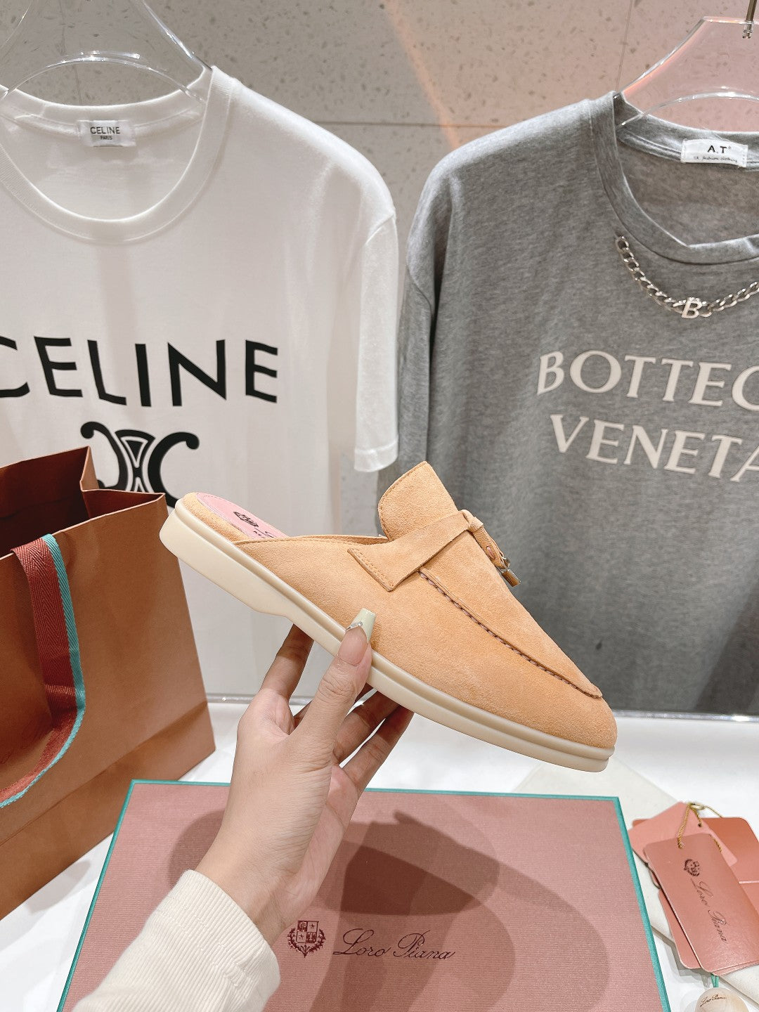 LP CHARMS WALK BABOUCHE LOAFERS CANTALOUPE SUEDE