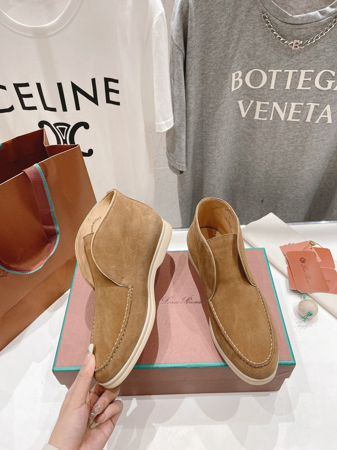 LP HIGH TOP OPEN WALK LOAFERS CAMEL SUEDE
