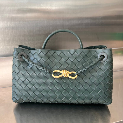 SMALL ANDIAMO 29 IN DARK GREEN LAMBSKIN