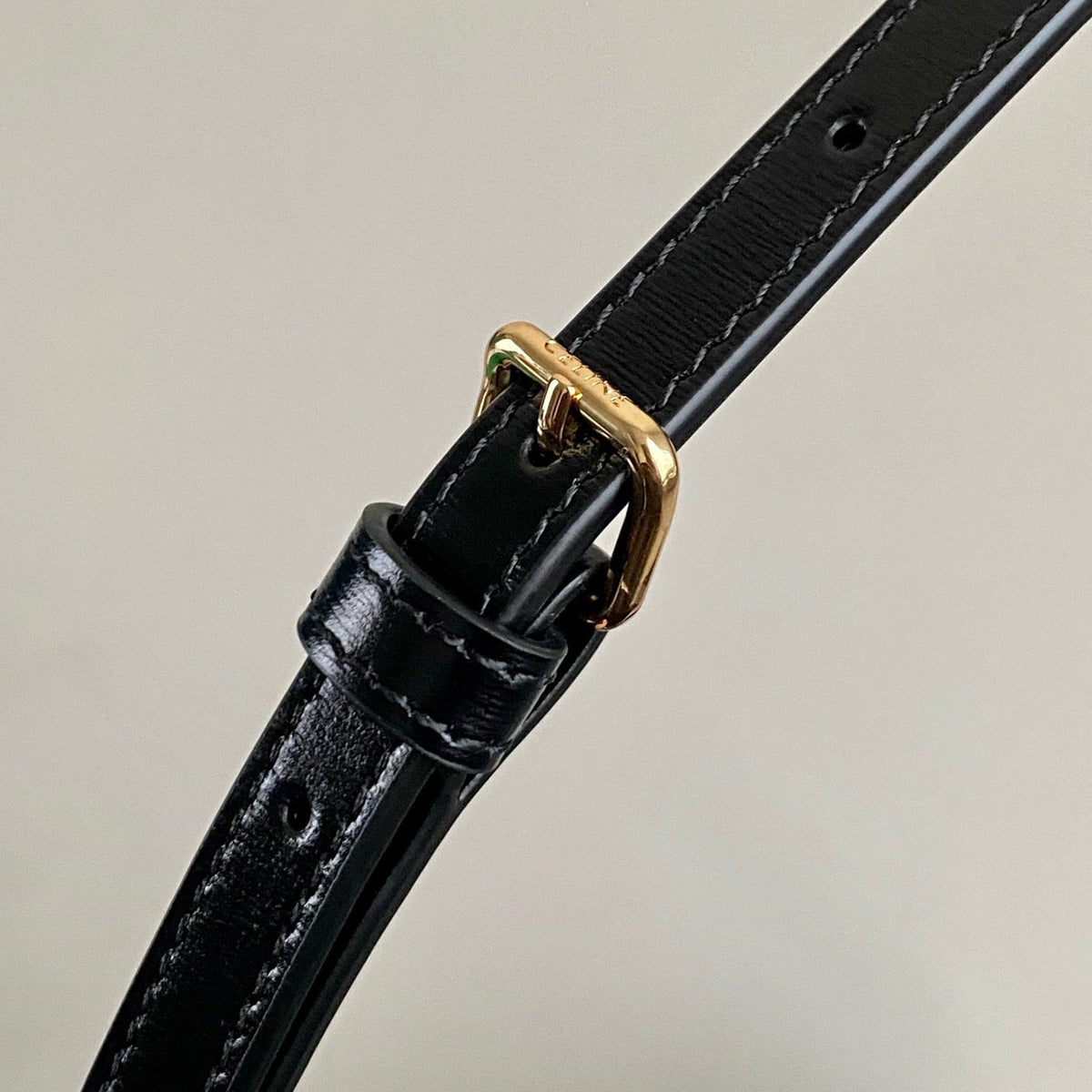 TRIOMPHE 22 BLACK CALFSKIN