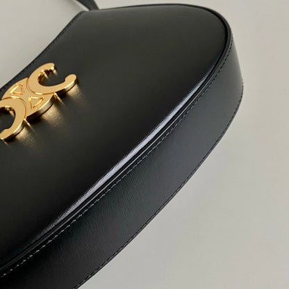 TRIOMPHE 22 BLACK CALFSKIN