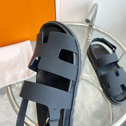 Genius Sandal Black Leather