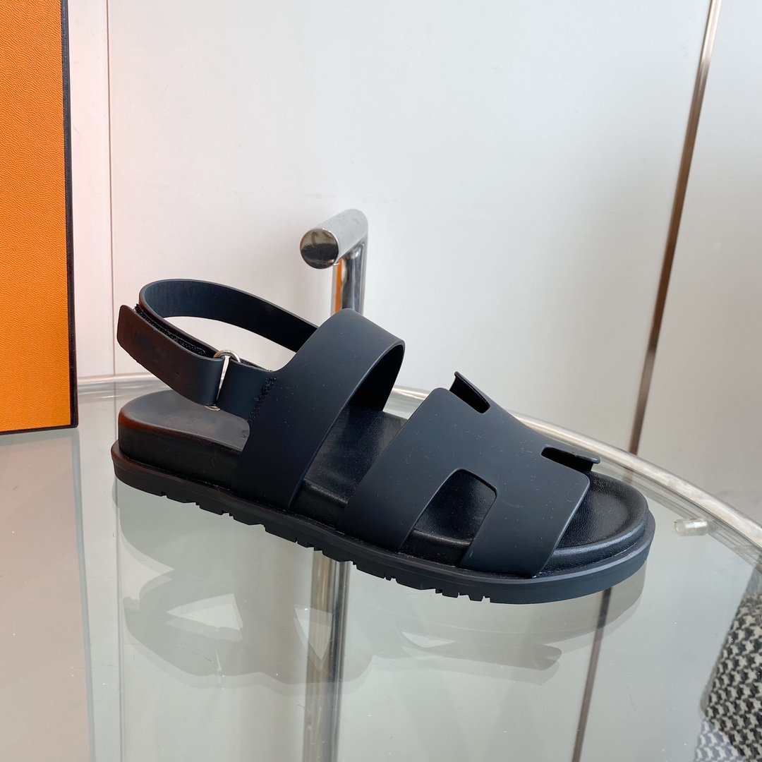 Genius Sandal Black Leather