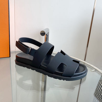 Genius Sandal Black Leather
