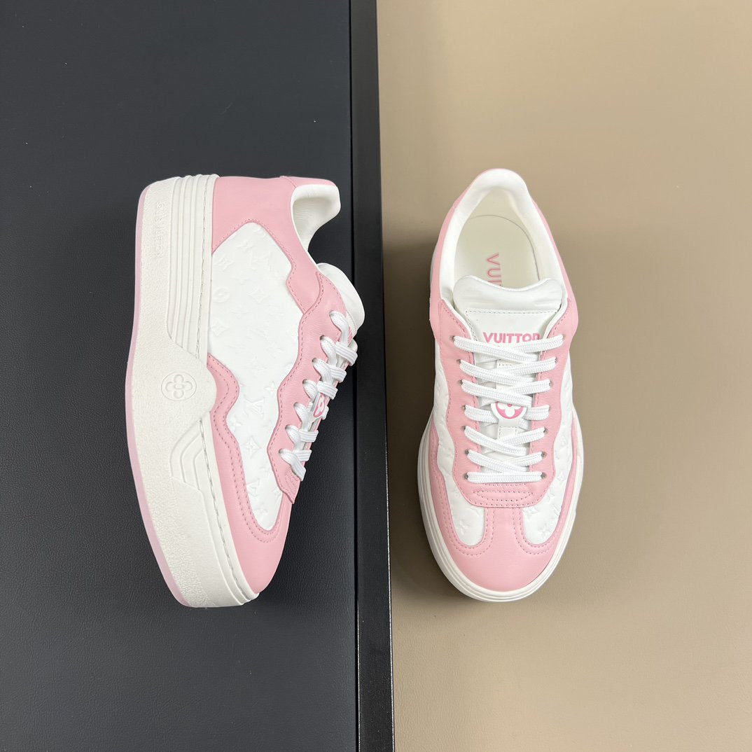 LV GROOVY SNEAKER PINK WHITE