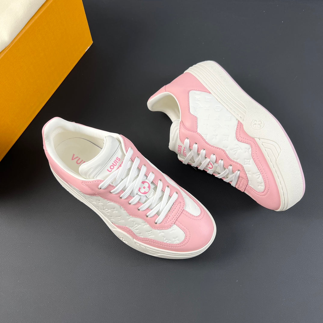LV GROOVY SNEAKER PINK WHITE