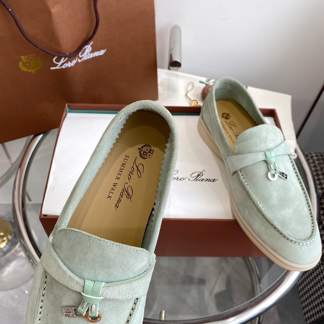 LP SUMMER CHARMS WALK LOAFERS LIGHT BLUE SUEDE