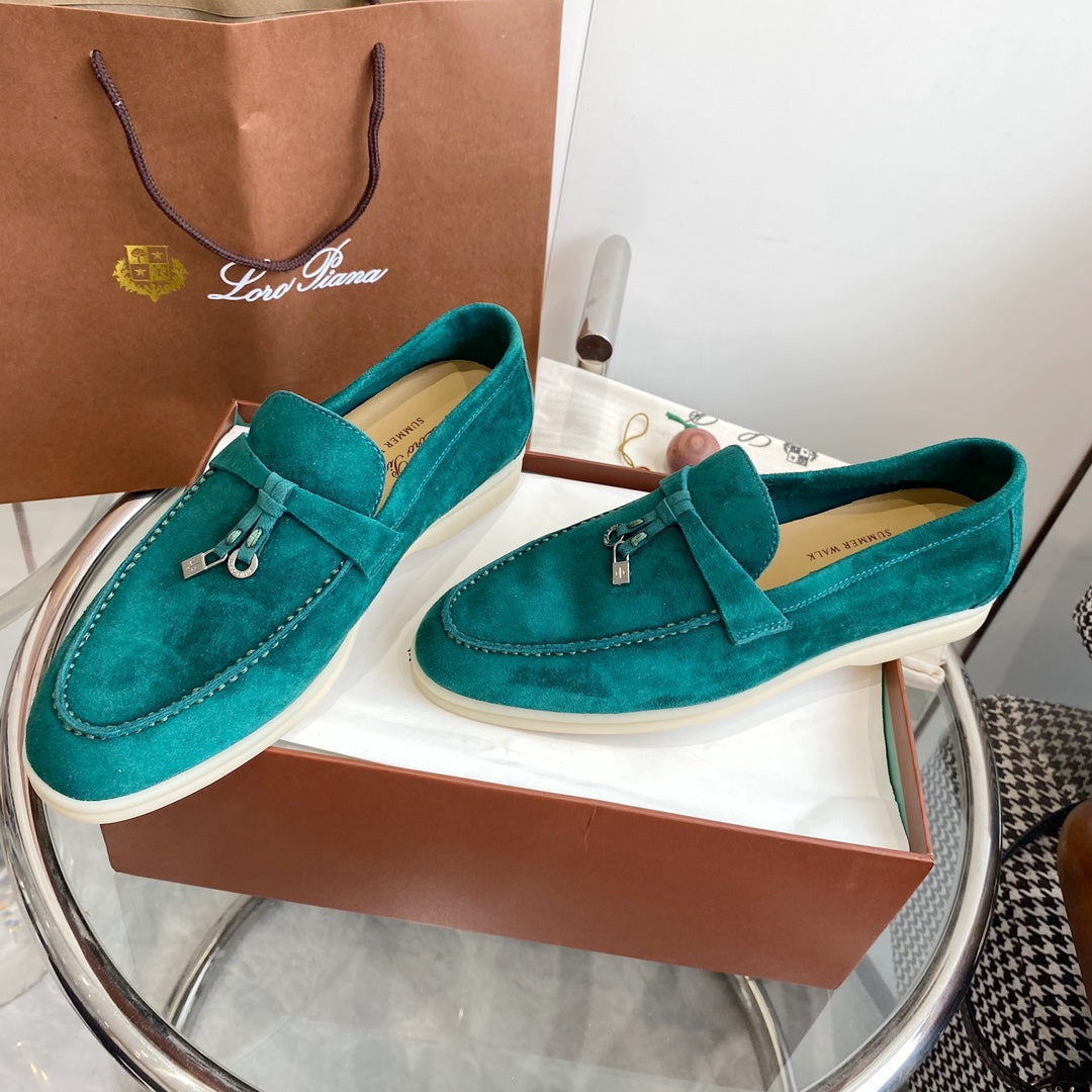 LP SUMMER CHARMS WALK LOAFERS TEAL SUEDE