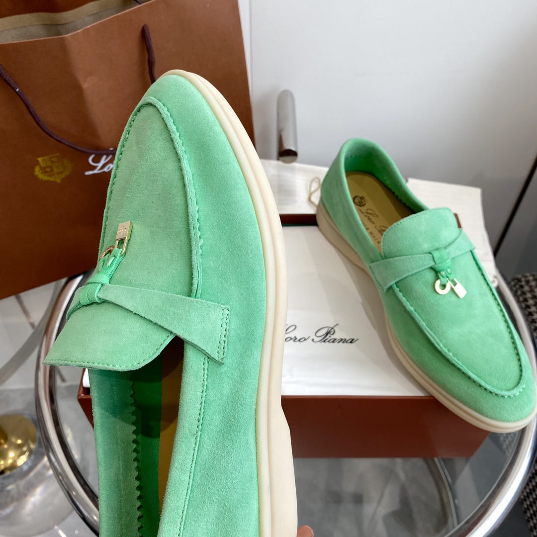 LP SUMMER CHARMS WALK LOAFERS MINT SUEDE
